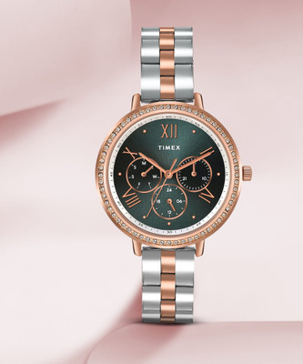 TIMEX Multi Function Green Dial Analog Watch  - For Women