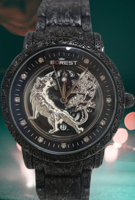 ELEVATE Antique FOREST BLACK Analog Watch  - For Men