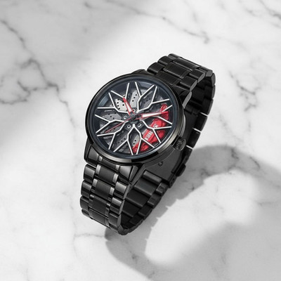 Spinner Men’s Rotating Wheel Dial Analog Watch A36 Rotating Analog Watch-36 Analog Watch  - For Men