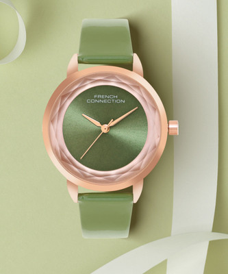 French Connection Astral Astral Sunray Green Round Dial | Analog Watch for Women's | FCN077NL Analog Watch  - For Women