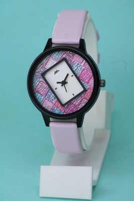 ZANZEER Trendy Square Designer Attractive Multicolor Dial Fancy Leather Belt Trendy Square Designer Attractive Multicolor Dial Fancy Leather Belt Analog Watch  - For Women