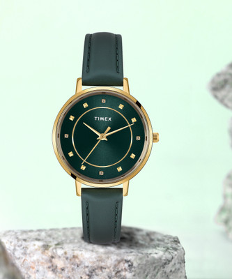 TIMEX Green Dial Analog Watch  - For Women