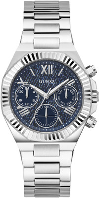 GUESS GW0769L1 Equality Blue Round Dial Analog Watch  - For Women