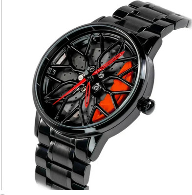 Fash IIK-5047M Men Car Wheel Watch With Spinning Car Rim Design Analog Watch Analog Watch  - For Boys