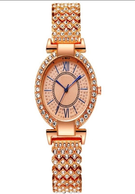 ULTRON New-Crystal-Anlg Watch Collection for Women/Girl-Rose Gold 2024-Wom-Crystal Analog Watch  - For Women