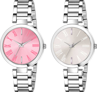 Varni Venture Classic Design Stylish Analog Watch With Steel Chain Strap For Girl and Women Analog Watch  - For Girls