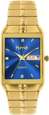 HLMT ANALOG WATCH Day & Date Original HLMT Gold Plated Analog Watch  - For Men & Women