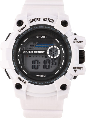 YUKAX Silicone Belt Strong Built Quality Semi Water & Shock Resistance Digital Watch Digital Watch  - For Men