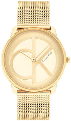 Calvin Klein Ck Iconic Qtz Light Champagne Round Dial Unisex Watch / Analog Watch  - For Men & Women