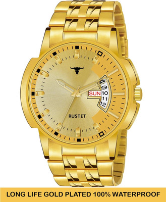 RUSTET LONG LIFE GOLD PLATED WATERPROOF LONG LIFE GOLD PLATED WATERPROOF Analog Watch  - For Boys