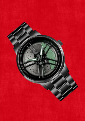 Hezoc Spinnig Wheel Watch Spinning Quartz Men Rim Car Wheel Watches Analog Watch  - For Men & Women