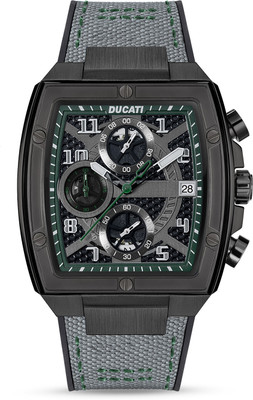 DUCATI Chronograph Black Dial Tonneau Watch for Men| Luxury Analog watch for Men Analog Watch  - For Men