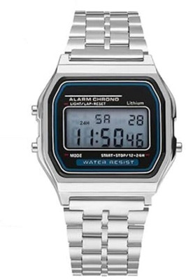 uiu Digital Square Dial Vintage Unisex Wrist Watch for Men Women na Digital Watch  - For Men & Women