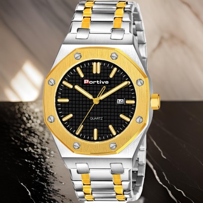 Portive 3001_TWOTON_GOLD 3001 Analog Watch  - For Men