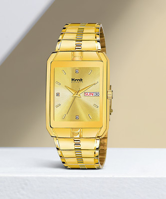 EHMT HM-331-GOLD ION Gold Platted Chain Analog Watch  - For Men