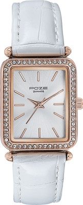 SONATA Sonata Poze Leather Lure Quartz White Round Dial Women's Watch Analog Watch  - For Women