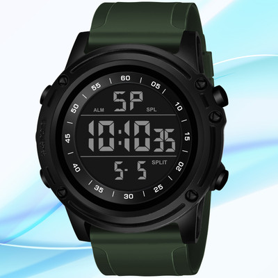 Diaggro 9086 Green Smart Digital Watch for Men – Green PU Strap Digital Watch  - For Men