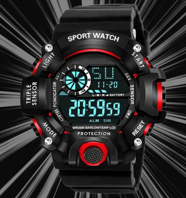 HALA SSA Digital Watch Multi-Function Stylish Sports Silicon Strap Amazing Look Style Digital Watch  - For Boys