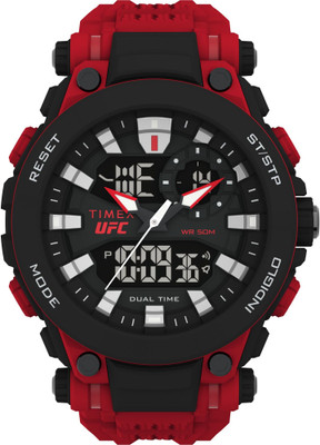 TIMEX TW5M530000D Timex UFC Strength Men Black Round Analog-Digital Watch  - For Men