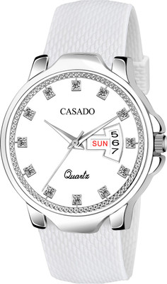 Casado Diamond Studded Dial | All White | Trending Day and Date | Silicon Mesh | Boys Diamond Studded Dial | All White | Trending Day and Date | Silicon Mesh | Boys Analog Watch - For Men Casado Diamond Studded Dial | All White | Trending Day and Date | Silicon Mesh | Boys Diamond Studded Dial | All White | Trending Day and Date | Silicon Mesh | Boys Analog Watch - For Men