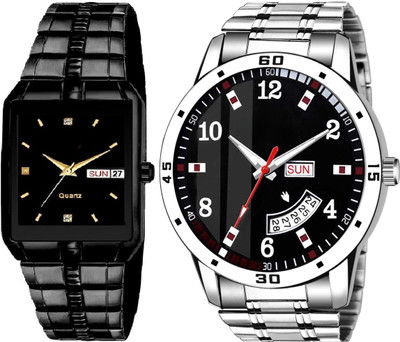 Caihong Black-Case-SLV-7 Analog Watch  - For Men