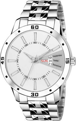 KRUNESH ENTERPRISE DD White Pattri Chain Analog Watch For Men and Boys Analog Watch  - For Men