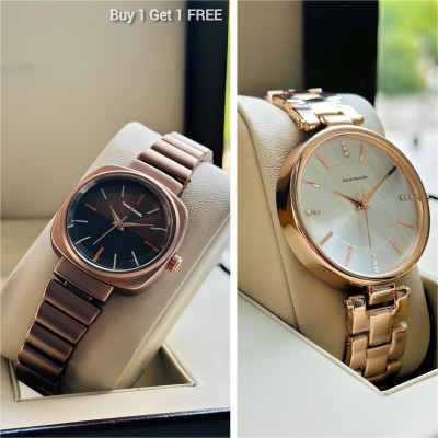 Americanviber DRW004001 Premium Color Smooth Finish Luxury Combo Pack 2 Analog Watch  - For Women