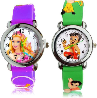 DMAS Doll Kids And Chhota Bheem Kids 2 Watch Combo KIDS ANALOG WATCH Analog Watch  - For Boys & Girls