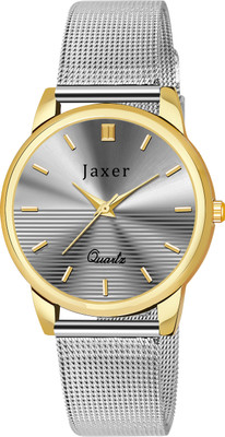 Jaxer JXRW2571 Grey Dial Mesh Steel Chain Analog Watch  - For Women