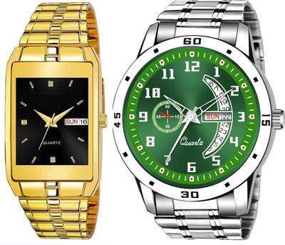 Caihong Golden-Black-SLV-6 Analog Watch  - For Men