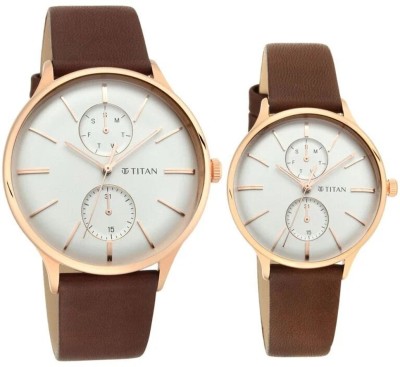 Titan Modern Bandhan III Analog Watch  - For Couple