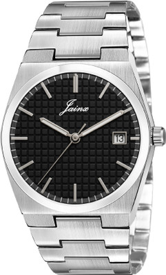 JAINX Black Date Dial Feature Analog Watch  - For Men