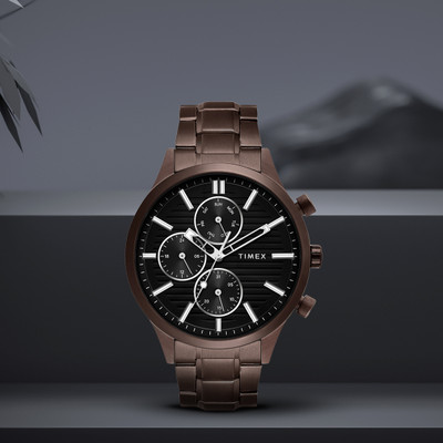 TIMEX Multifunction Black Dial Analog Watch  - For Men