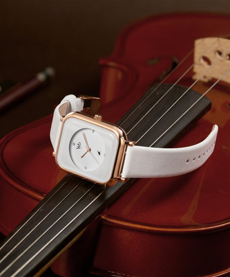Fastrack Vyb Muse White Dial White Strap Analog Watch  - For Women