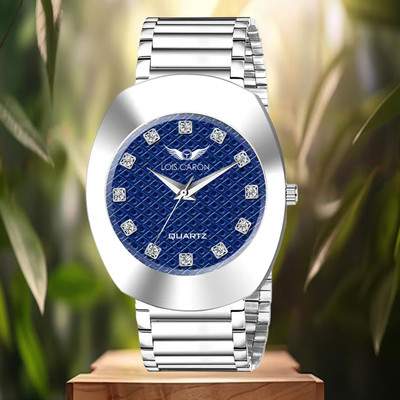 LOIS CARON LCS-4269 3D Series Stainless Steel Chain Hydraulic Dial Quartz Analog Watch  - For Men