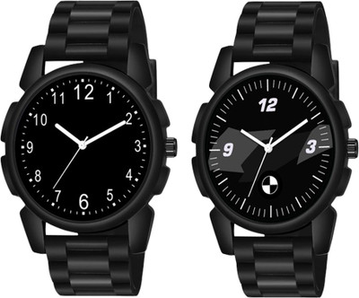 ETLIS Stylish Pack of 2 Combo Stylish Pack of 2 Combo Analog Watch  - For Men