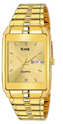 HLMT Analog Watch- Original Gold Plated Day & Date Functioning For Boys Analog Watch - Analog Watch  - For Men