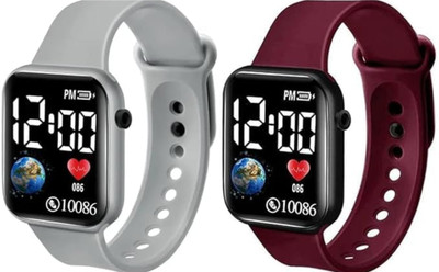 KIMY Kids' sports watch: good quality silicone LED digital display The most recent and cutting-edge design for a black LED display. Digital Watch  - For Boys & Girls