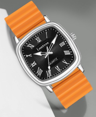 LIMESTONE Retro Classic Analog Color Strap || Smartwatch Look Silicone Strap || Quartz Analog Watch  - For Men