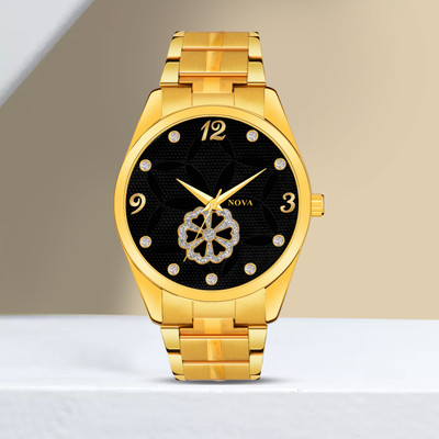 NOVA Golden watch Men's & Boys Golden Watch Analog Watch  - For Men