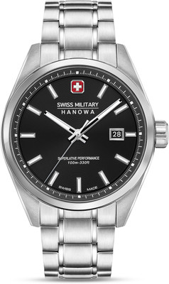 Swiss Military Hanowa PIONEER Water Resistant Dial 3 HAND Stainless Steel Strap Analog Watch  - For Men