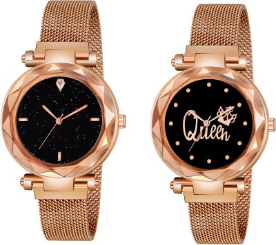 Red Robin RR-GR_379_Rose Gold_4_Queen_Rose Gold_Maganet Analog Watch  - For Women