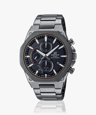 CASIO EFS-S570DC-1AUDF Edifice Gray Dial Gray Ip Stainless Steel Band Analog Watch  - For Men