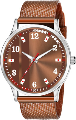 Sprinta 201 Slim Superior Dual Tone Brown Dial & Brown Mesh Silicon Strap Wrist Watch 201 Slim Superior Dual Tone Brown Dial & Brown Mesh Silicon Strap Wrist Watch Analog Watch  - For Men