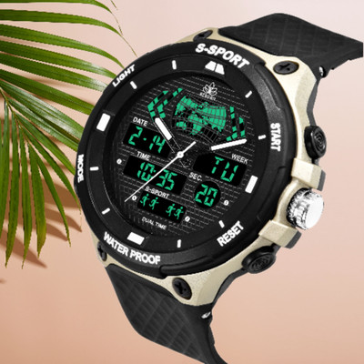 Joymart 9084 DUAL TIME Analog-Digital Watch  - For Men