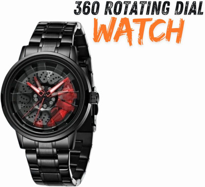 SALESFASHIONS 360° DIAL ROTATING WATCH JAPANESE SERIES 360 DEGREE DIAL ROTATING WATCH DIAL SPINNING WATCH Analog Watch  - For Men