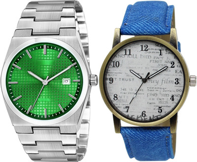 TVILLA White News paper MZ-LR28 Analog Watch  - For Men