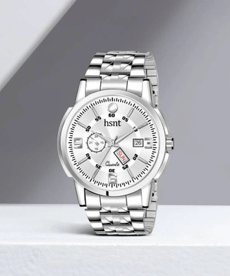 hsnt HT-7007 Special dezined stainless steel Day and date Analog Watch - For Men Analog Watch  - For Men