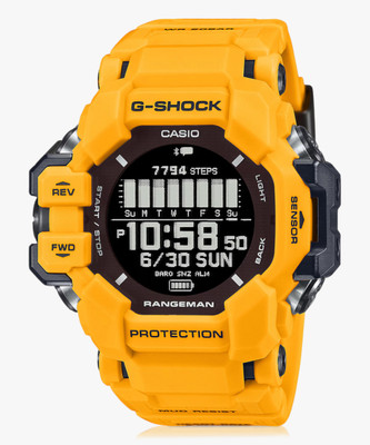 CASIO GPR-H1000-9DR G-Shock Dial Yellow Bio-Based Resin Band Digital Watch  - For Men