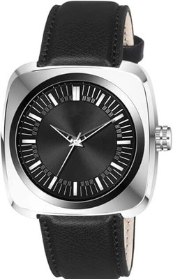 K.V Enterprise Leather Strap Watch Analog Dial Flex Leather Strap Watch Analog Watch  - For Men